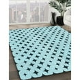 thumbnail image 3 of Ahgly Company Machine Washable Indoor Rectangle Transitional Seafoam Green Area Rugs, 2' x 5', 3 of 7