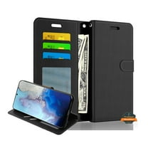 Xpression Cover for Samsung Galaxy A15 5G Wallet PU Leather Pouch with Credit Card Slots Money Pocket, Stand & Strap Flip Bookstyle Phone Case - Black