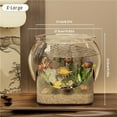 thumbnail image 2 of Round Clear Desktop Aquarium Fish Bowl for Betta Fish & Turtles, 2 of 7