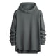 thumbnail image 2 of pstuiky manga larga para hombre, Sudadera con capucha y manga larga de color liso para hombre Tops de hombre xxl, 2 of 4