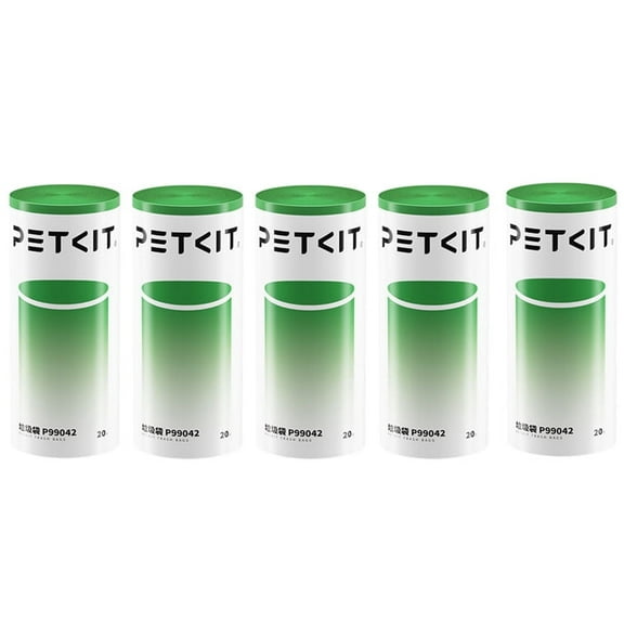 PETKIT Max Max2 Maxpro Replaced Waste Bags-5 Rolls, Portable Cat Litter Waste Receptacles Bags for Self-Cleaning Cat Litter Box