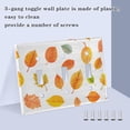 thumbnail image 3 of Yayeee Toggle Light Switch Wall Plate 2-Gang 4.56"x4.48" Decorative Outlet Cover, Yellow Leaves, 3 of 7