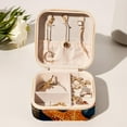thumbnail image 6 of Starfish Travel Portable Square Jewelry Box Organizer Earring Necklace Bracelet Holder Decorative Display Case Stand Storage Box, 6 of 6