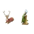 thumbnail image 1 of Figuras de renos,Figuras de reno,alce,ciervo,estatua,decoración del hogar,Estatua de reno para mesa,adorno moderno para oficina,Figura de escritorio,Estante de estatua de pavo real para, 1 of 8