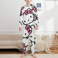 thumbnail image 2 of Hello Kitty Hooded Union Suit Pajama Soft Comfy PJs Sleepwear, 2 of 7