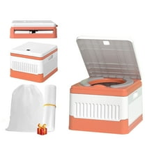 UHIAGREE Portable Camping Toilet,Folding Travel Potty with Lid for Car,Hiking&Camping,Red