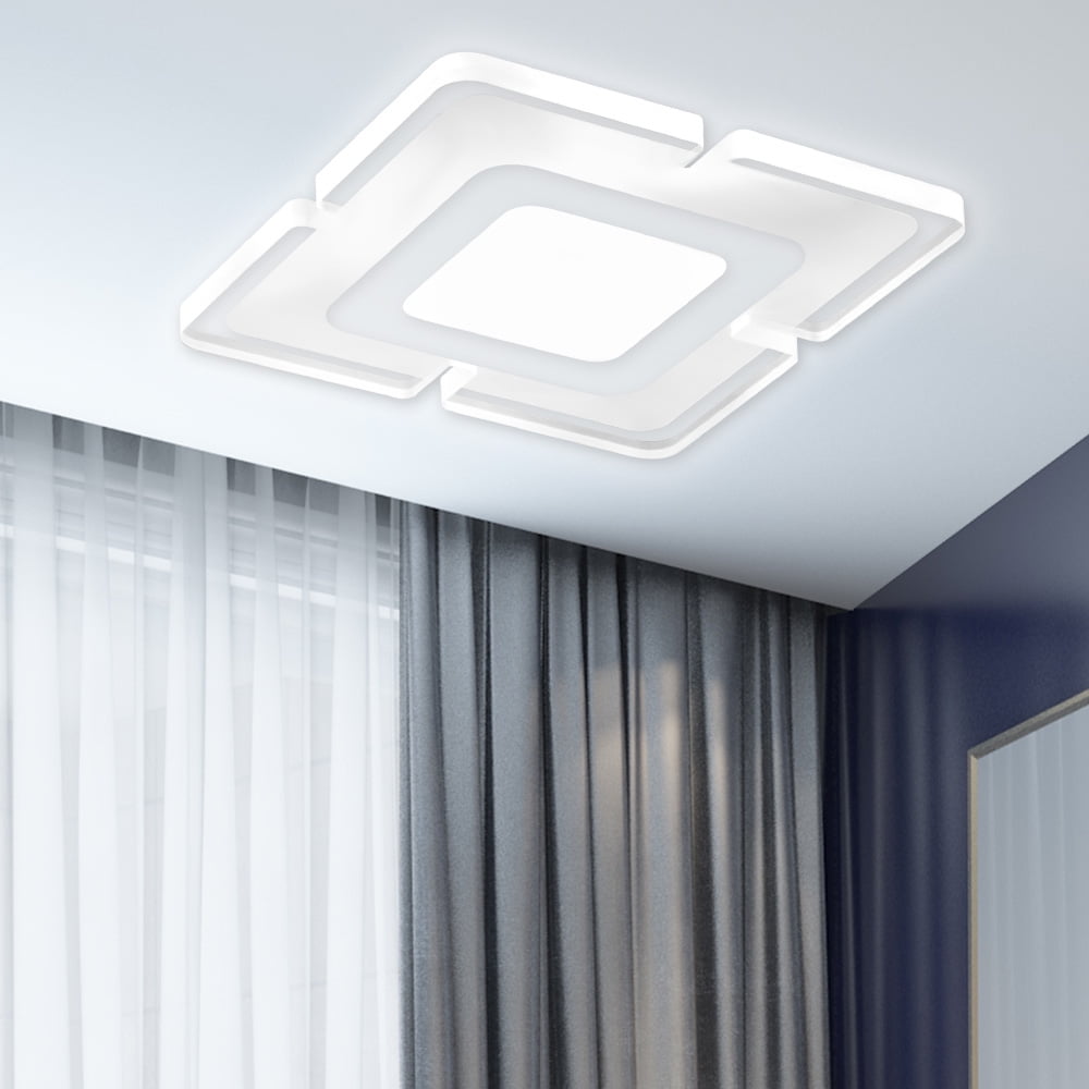 Modern LED Ceiling Light Square Panel Down Lights Bathroom Kitchen Bedroom Lamp