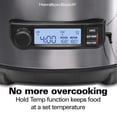 thumbnail image 4 of Hamilton Beach Slow Cooker, Sonda avanzada 5.68 L, Plateado, 5,67L, 1, 4 of 5