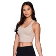 thumbnail image 3 of RBX Active Women's Ultra Soft Active Cropped Bra Tank Top With Shelf Bra, 3 of 4