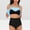 Sky Blue womens swimsuits, variant on Summer Saving pimelu Bathing Suit for Women Two Piece Swimsuits for Women Tankini Swimsuits Modest Swimsuit Beach Ruffle High Waist Shorts Bikini Swimwear Bathing Suit