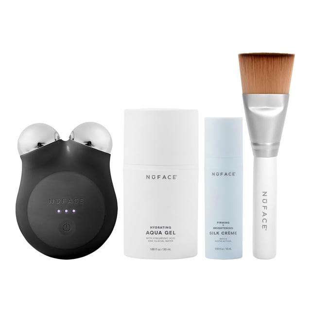 Dispositivo facial NuFace MINI+ Microcurrent con gel y crema de seda