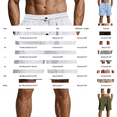 thumbnail image 4 of Awwp Men's Linen Blend 5 Inch Casual Shorts Elastic Waist Button Front Loose Fit Summer Walking Shorts Beach Vacation Bottoms Khaki Size: 3Xl, 4 of 7