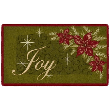 Brumlow Mills Poinsettia Area Rug, 1'8" x 2'10