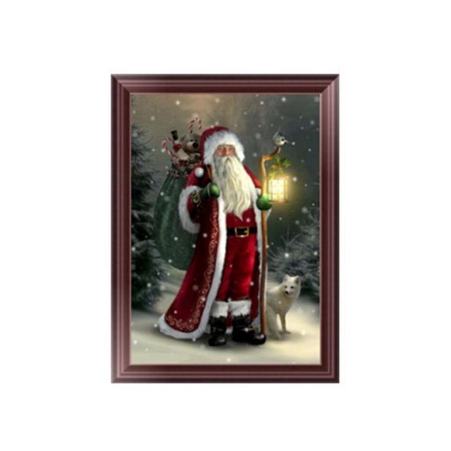 Diy Papá Noel pintura de diamantes de imitación resina cristal bordado imagen de diamante hogar Navidad decorativo punto de cruz Noticed HA0655-00B