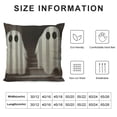 thumbnail image 5 of SHANXI Halloween Ghost Throw Pillow Cover, Spooky Black Stripes Cushion Case Decoration for Sofa Couch 20x20in, 5 of 5