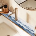 thumbnail image 2 of Yayeee Faucet Mat for Kitchen Sink 14.7" Diatomite Long Splash Guard Pad, Watercolor Mountains, 2 Pack, 2 of 7