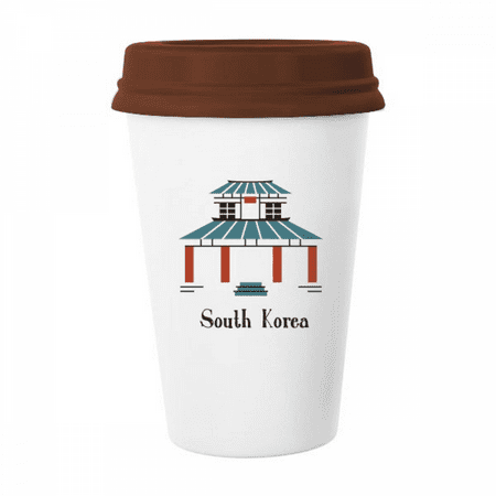 

South Korea Landmarks The Phylum Mug Coffee Drinking Glass Pottery Cerac Cup Lid