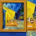 thumbnail image 2 of 3S Brother's Modern Kids Room Vincent Van Gogh-Caffe Set of 2 Curtain Panels Hanging Back Tap & Rod Pocket Room Darkening Blackout Thermal Insulated Noise-Reducing Home Deco Multicolor 1 Panel 52"x84", 2 of 6