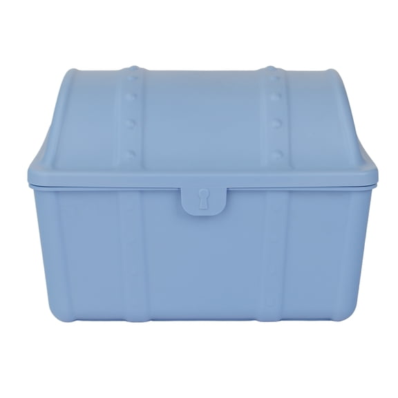Pen+Gear Plastic Treasure Box Desktop Organizer and Storage Bin, Blue