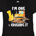 thumbnail image 4 of Inktastic I'm 1 and Crushing It Construction 1st Birthday Boys or Girls Baby Bodysuit, 4 of 5
