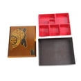 thumbnail image 4 of Caja bento japonesa reutilizable, bandeja para servir refrigerios, portador de alimentos, caja bento tradicional para hogar, negocios, picnic, 6 cuadrícula, 4 of 8