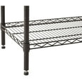 Hyper Tough Black Wire Shelf 5Tier Heavy Duty 72"H x 48"W x 16"D