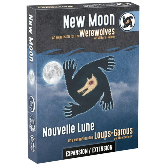 Loups-Garous: Nouvelle Lune Extension (Version Multilingue Incluant Français et Anglais) - Un Jeu de Cartes par Zygomatic - 8 à 18 Joueurs - Un Jeu d'Ambiance - 40 Minutes de Temps de Jeu - Jeu Pour S
