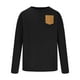 thumbnail image 3 of pstuiky camisas de manga larga para hombre, Suéter de cuello redondo con botones y bolsillos para hombre, camiseta de manga larga con cuello redondo Tops casuales para hombres l, 3 of 5