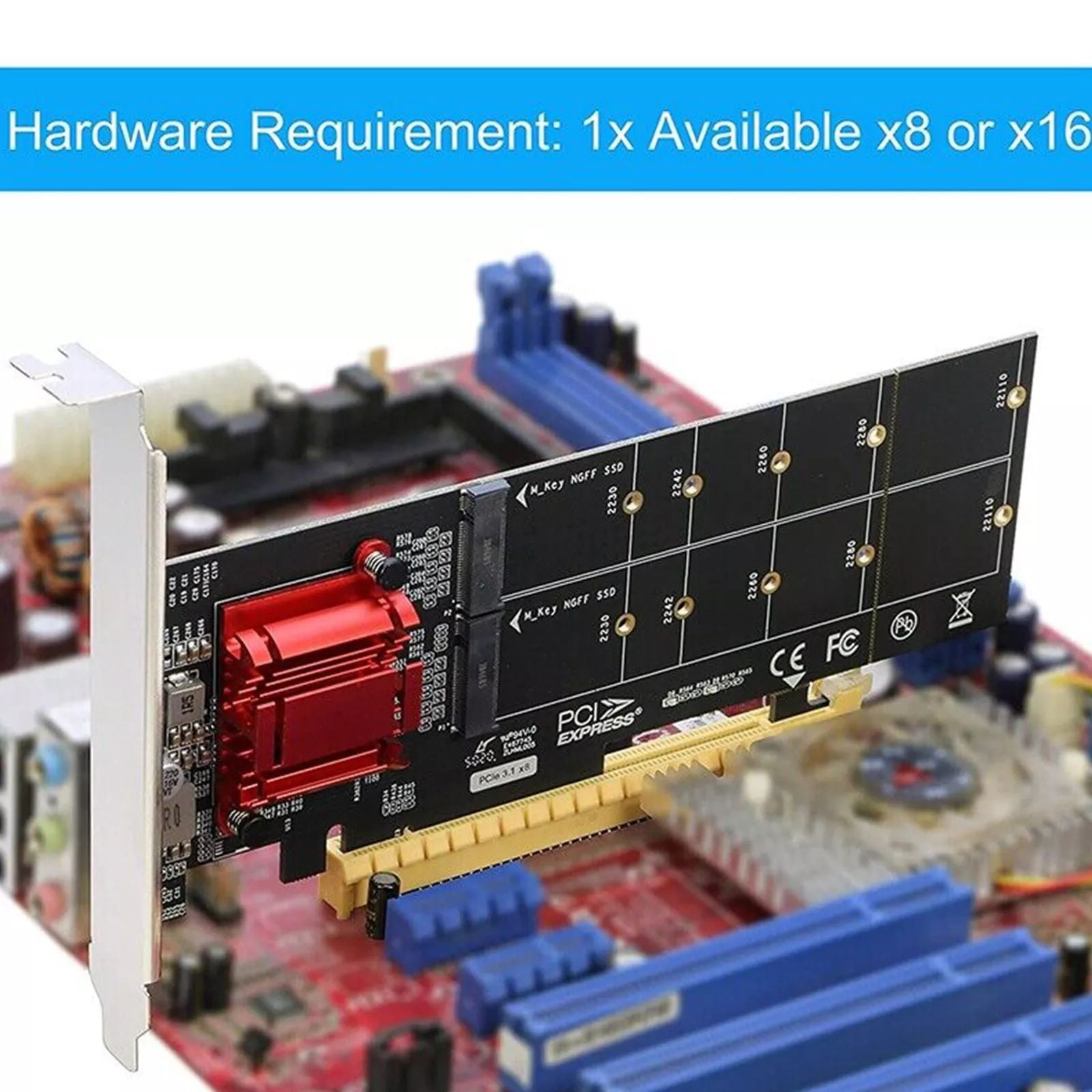 ASMedia ASM2812 Dual M.2 PCIe Adapter Seamless Integration with Modern Motherboards for High-Speed Storage Demands