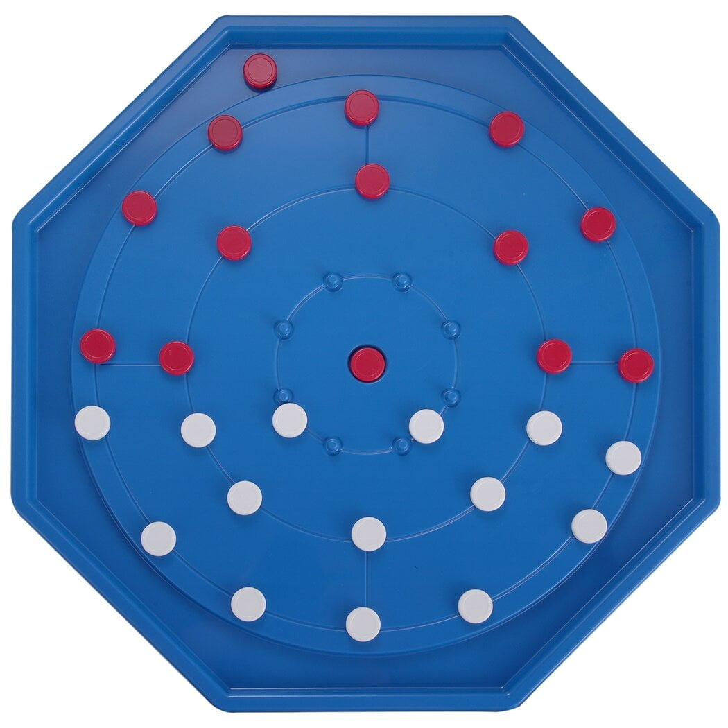 Crokinole & Checkers, Plastic Crokinole Board Game for 24 Players