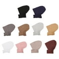 thumbnail image 3 of Jumpingount Turbante musulmán artesanal exquisito de fibra: forro fino y amplio espacio para el cabello, capó, hijab, mujeres Sombreros meñique, 3 of 6