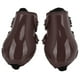 thumbnail image 1 of Juego de botas para tendón de caballo, suaves, transpirables, antideslizantes, ajustables, con carcasa de PU, botas protectoras para tendón para caballos, patas traseras marrones XL, 1 of 8