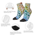 thumbnail image 5 of Fuzoiu Rainbow Glitter Print Adult Socks, Crew Moisture-wicking Socks, Unisex Cushion Crew Socks,Casual Sports Ankle Socks, 5 of 7