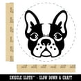 thumbnail image 2 of French Bulldog Face Self-Inking Rubber Stamp Ink Stamper - Red Ink - Large 1-1/2 Inch, 2 of 7
