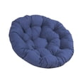 thumbnail image 2 of Cojín para silla Papasan de 20 pulgadas, cojín para silla con forma de huevo (solo cojín), alfombrilla multifuncional para silla de jardín para asient Azul oscuro, 2 of 8