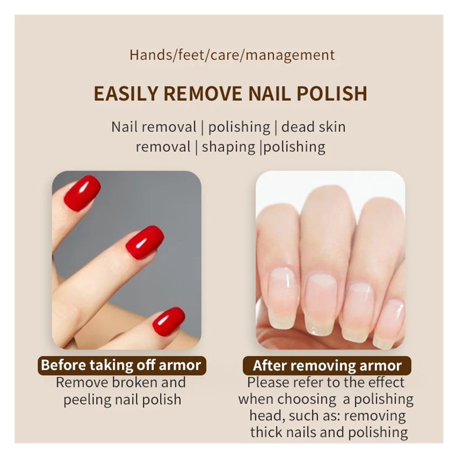 Electric Nail Polisher Drill Bits Professional Nails Grinding Polishing Dead Skin Removal Art Sanding File Pen Manicure Machine