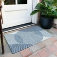 thumbnail image 6 of Addison Rugs Chantille Indoor/Outdoor Transitional Geometric, Abstract Blue Washable Rectangle Rug, 1'8" x 2'6", 6 of 6