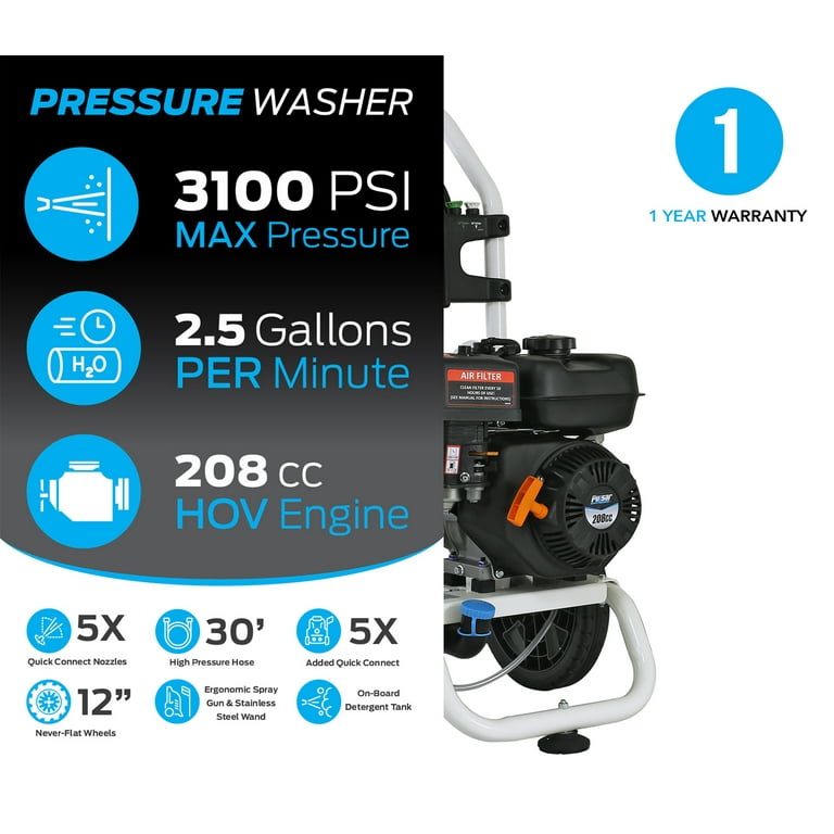 Pulsar 2800 psi clearance pressure washer