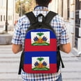 thumbnail image 6 of Men Women Haitian Flag Laptop Backpack For Outdoor Camping Travel Daypack Casual Bag, 6 of 7