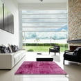thumbnail image 7 of Ahgly Company Machine Washable Indoor Rectangle Abstract Hot Pink Area Rugs, 3' x 5', 7 of 7
