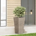 thumbnail image 3 of ACE-GARDEN, 1-YEAR-WARRANTY,31"(L)*16.25"(W)*16.25"(H), MGO Planter, Garden Planter, Urn Planter for Indoor or Outdoor, Patio, Garden, Backyard, Living room(Wood), 3 of 9