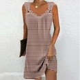 thumbnail image 2 of Summer Plus Size Dresses for Women 2024 Comfort Solid Color Pocket Sleeveless V-Neck Dress, 2 of 5