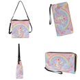 thumbnail image 4 of ZUXONGSY Dinosaur Rainbow Print 2 Pcs Bucket Purse Set for Women Fashion Bucket Crossbody Bag Set Lightweight Crossbody Handbag with Leather Wallet for Workout, 4 of 4