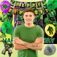 thumbnail image 7 of Hulk Birthday Party Supplies, 112pcs Hulk Party Decorations & Tableware - Cake Topper Balloons Backdrop Plates Cups etc Hulk Themed Birthday Party Decorations, 7 of 7