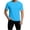 Mens T Shirts Blue, variant on Short Sleeve T Shirts for Men Post-Surgery Open Side Snaps Tees Tops Mens Casual Solid Color Crewneck Breathable Basic Loungewear Tshirts Shirt