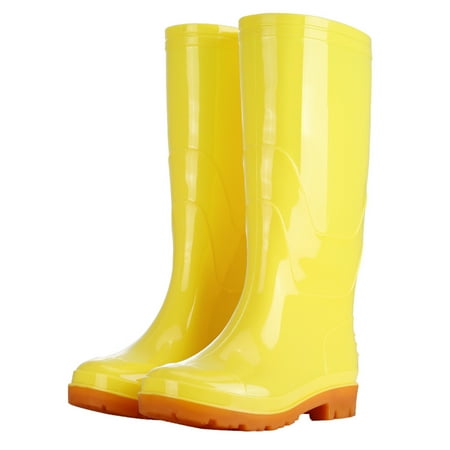 

Oyedens Mid Calf Rain Boots For Adult Women Men Waterproof Garden Farm Work Boots Tall Rainboots