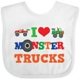 thumbnail image 3 of Inktastic I Love Trucks Boys or Girls Baby Bib, 3 of 4