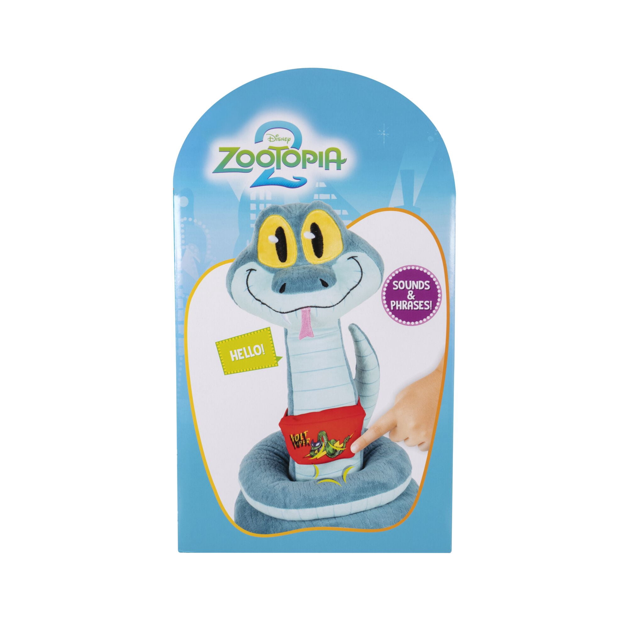 Disney’s Zootopia 2 12 inch Feature Plush Gary De’Snake -  Sounds and Phrases - Plush Toys for Kids and Preschoolers