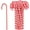 30PCS Red Candy Canes, variant on 30PCS Candy Canes Decorations Plastic Christmas Tree Hanging Ornaments (Green,15cm)