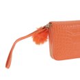 thumbnail image 5 of Unique Bargains 1 Pc Coin Purse Wallet Portable Double Zipspers Coin Purse Pouch Orange, 5 of 5